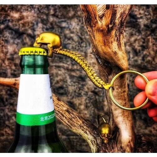 EDC Defense Body Protection Attack Cone Multifunctional Bottle Opener Anti-wolf Keychain