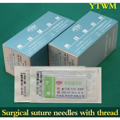 Suture needle surgery tool Nano seamless angle needle embedding double eyelid suture thread triangle needle surgery tool 10 pcs