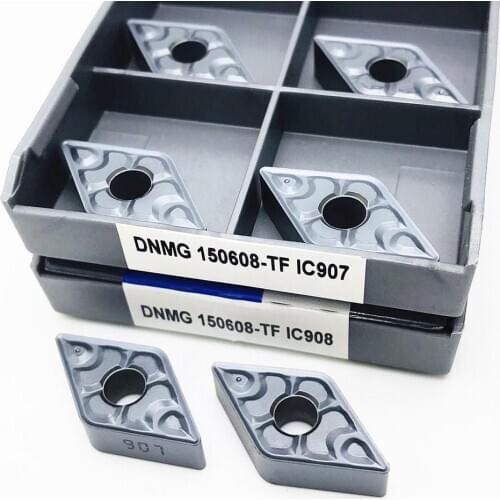 10PCS carbide insert DNMG150604 DNMG150608 TF IC907 IC908 high quality CNC lathe parts tool DNMG 150604 milling machine insert