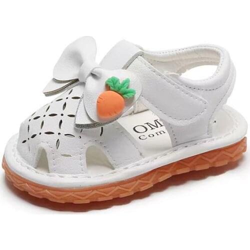 Korean Summer Baby Sandals Girls Shoes Closed Toe Fashion Princess Girls Speaking Kids Shoes сандали