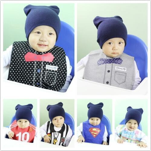 Hot Sale Retail Waterproof Baby Bibs 3 layers Pinafore Sample Tuxedo Infant Burp Cloth 1pcs/lot Newborn Saliva Towel UN3