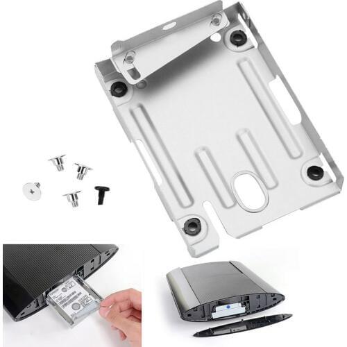 Metal Hard Disk Drive HDD Mounting Bracket Holder Screws Kit for Sonys PS3 Slim