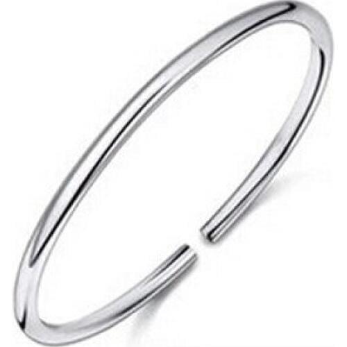 New 2016 high quality classic unisex bangle 925 sterling silver adjustable ladies`bangles men jewelry gift