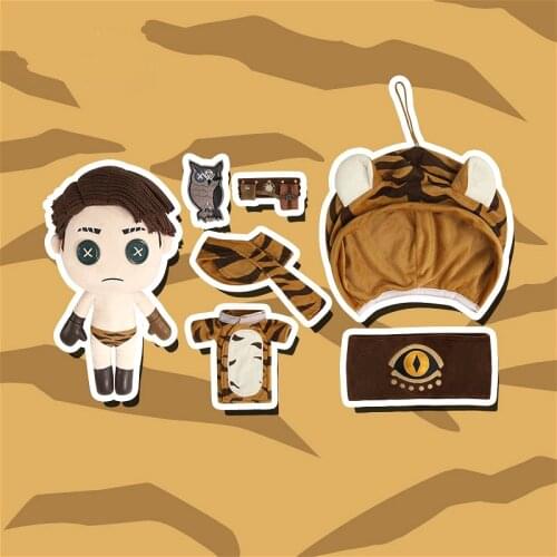 Hot Game Identity V Eli Clark Longing Tiger Cosplay Plush Stuffed Dolls Throw Pillow Plushie Toy Diy Change Set Gift 32x14x16cm