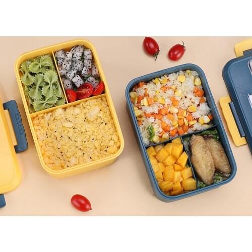 MICCK Portable Lunch Box Microwave-heated Bento Box New With Lid Fresh-keeping Box To Send Tableware Kitchen Storage Accessori