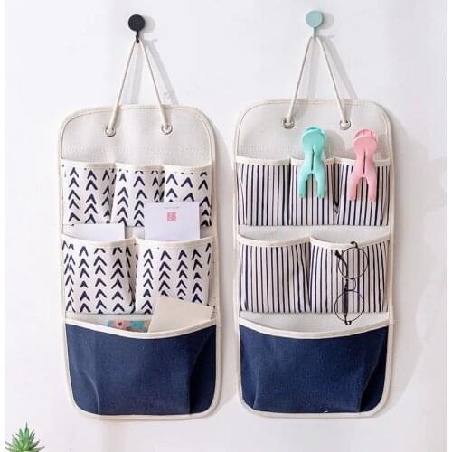 Fabric wall hanging storage bag wall hanging hanging bag dormitory door wall hanging storage bag storage artifact storage bag