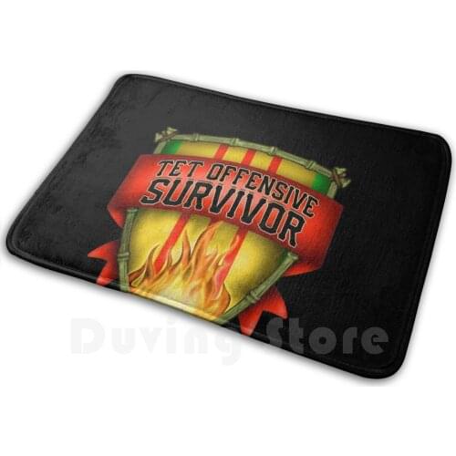 Vietnam Veteran Tet Offensive Survivor Carpet Mat Rug Cushion Veteran Vietnam Military Navy Army Vietnam Veteran Air Force