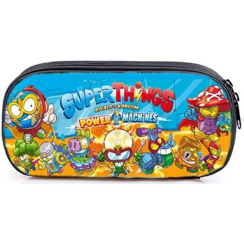 Large Capacity Pencil Bag Super Zings Kawaii Pen bag Pencil Supplies School Box Pencils Pouch Stationery Case School Pen Case