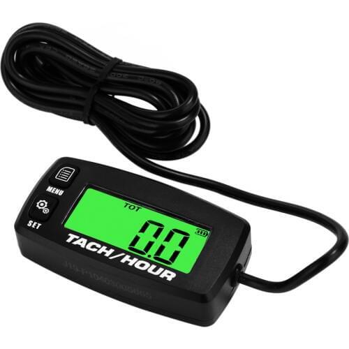 Waterproof New Product Resettable Engine Maintenace Alert RPM Tachometer Counter hour meter for marine paramotor