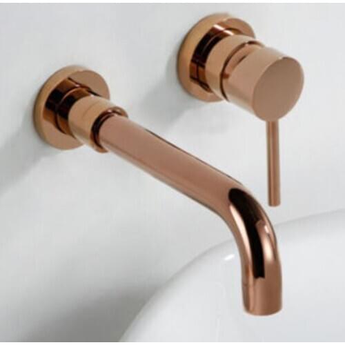 Yi Yu Dark Dress Rose Gold Color Cold Hot Water Basin Faucet Fission Separation Faucet