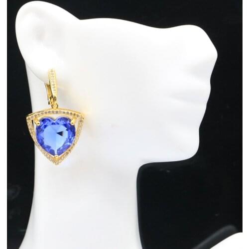 40x20mm New Statement Jewelry Long Created Green Peridot Bright Zircon Womans Silver Earrings