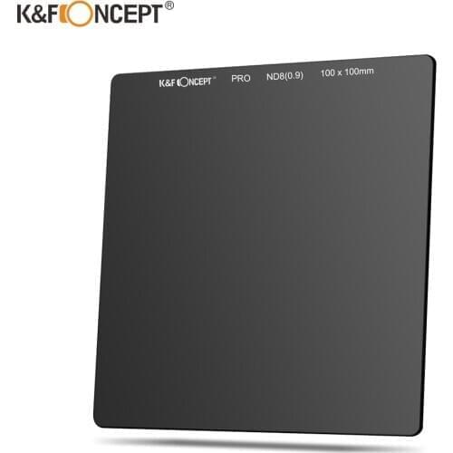 100*100mm ND8 (0.9/3) Neutral Density Gray Square Filter Optical Glass Full Color Waterproof Anti-Reflection Coating