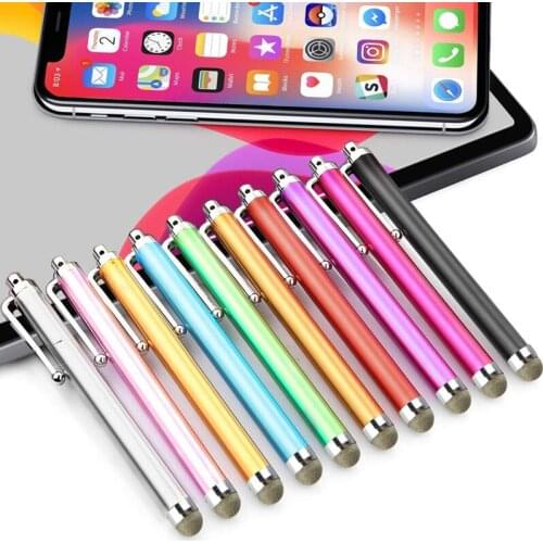 100pcs/lot Microfiber tip 9.0 Stylus Pen Universal Screen Pens For iPhone 11 12 ipad Android Phone Tablet PC Free Custom logo
