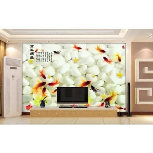 3d wallpaper custom Non-woven gold background wallpaper