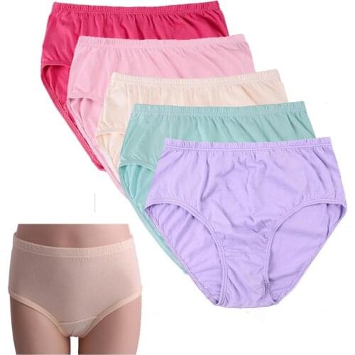 4Pcs New Womens Briefs Girl Shorts Hot Pants Knickers Ladies Underwear Size L-5XL 6XL 7XL 8XL (8XL=One Size)