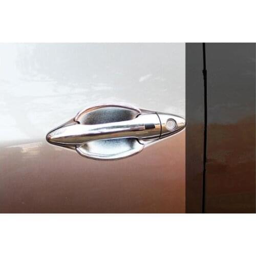 ABS Chrome Door Handle Bowl Door handle Protective covering Cover Trim For 2010-2015 Hyundai Tucson ix35