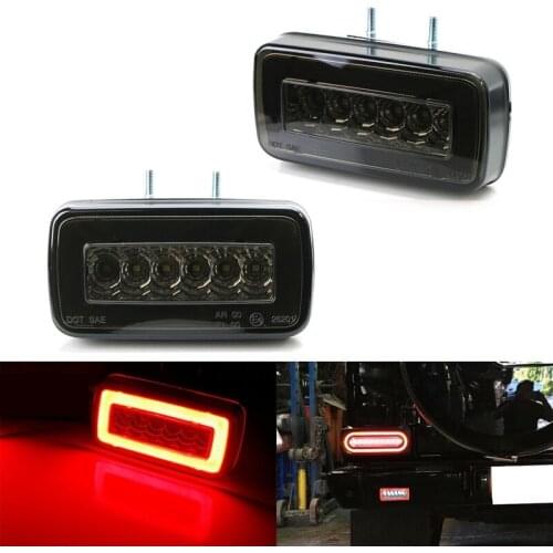 Car Smoked Lens LED Rear Fog Light Backup Reverse Lamps for Mercedes Benz W463 G-Class 1986-2018