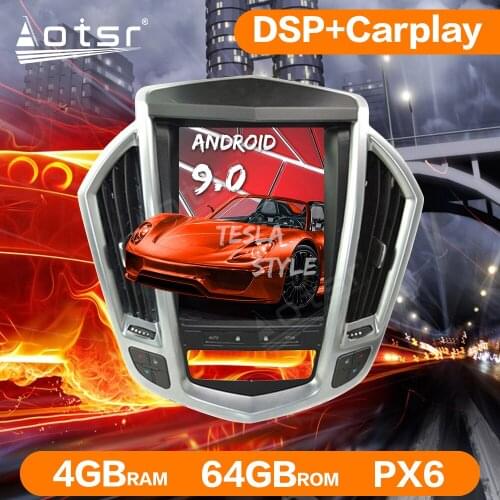 Tesla Style Screen Android 9 px6 For Cadillac SRX 2009-2012 Car multimedia Stereo player Radio Carplay GPS Navigation Head unit