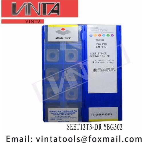 Free shipping high quality 10pcs/lots YBC302 YBM351 YBC301 YBG202 YBG302 SEET12T3-DR cnc carbide threading milling inserts