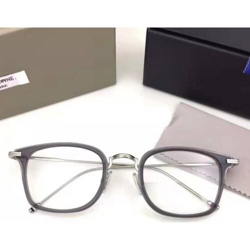 THOM Brand Design Titanium Optical Eyeglasses blueblocking Frame Men Lightweight Rectangle Womens Glasses Prescription gafas