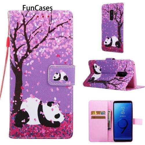 Mem Cases For case Samsung S9 Plus Wonderful Tiger PU Leather Book Case Case sFor Samsung Galaxy cellular S9+ Case Phone