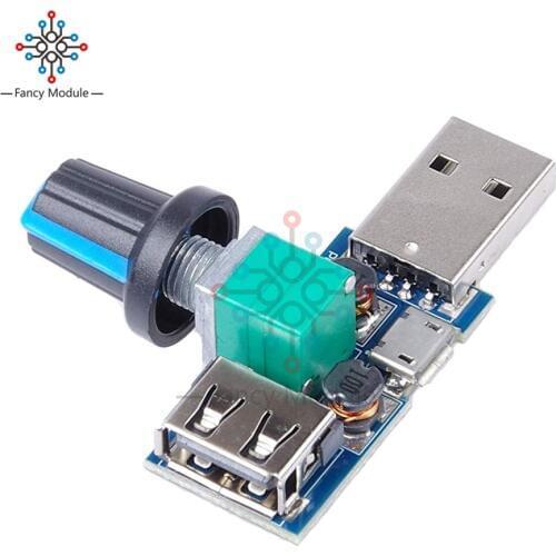 DC 5V Micro USB Fan Governor Wind Speed Controller Air Volume Regulator Cooling Mute Multifunction Noise Reduction Switch Module