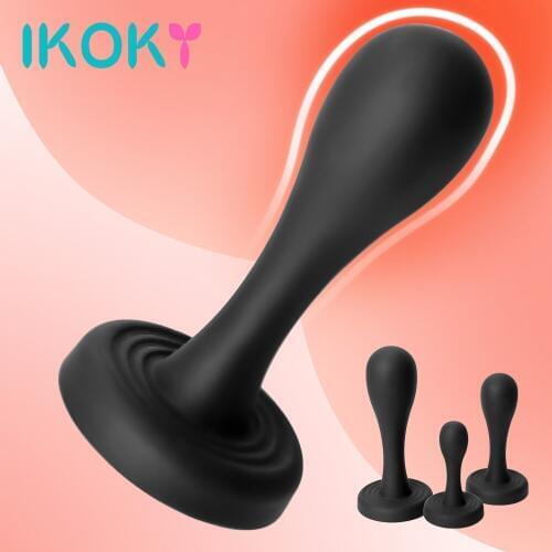 IKOKY Dildo Anal Plug Butt Plug Prostate Massager Beginner Erotic Toys Anal Sex Toys For Men Women Gay Masturbation S/M/L