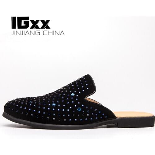 IGxx Men Pointed Toe Business Knitting Shoes Casual Breathable Rubber Sole Flat Dress Shoes Wedding Shoes Men