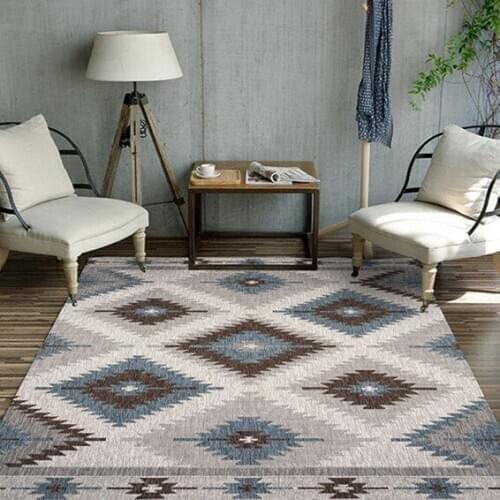 Living Room Carpet European Carpet Bedroom Sofa Coffee Table Floor Mat Study Floor Doormat Home Decoration Retro Floor Mats