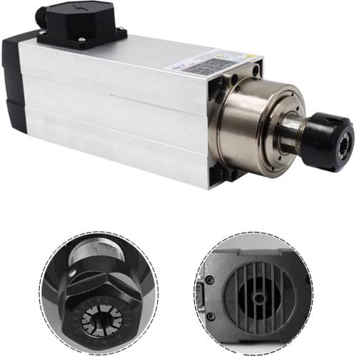 2.2KW AC Spindle Motor ER25 Air-Cooled 380V 18000rpm Electric Spindle for CNC Woodworking GDZ93x82-2.2-380V