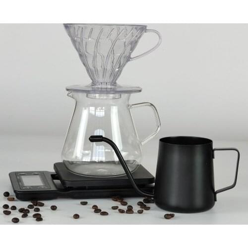 V60 Coffee Server Set Coffee Electronic scale with timer Coffee Dripper Household V60 Drip Paper Holder Set