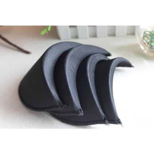Wholesales 4pair 2.2cm black Soft Pad Shoulder Padding sponge Shoulder Pads Suit/Blazer/Trench Unisex Paddeds Sewing Accessories