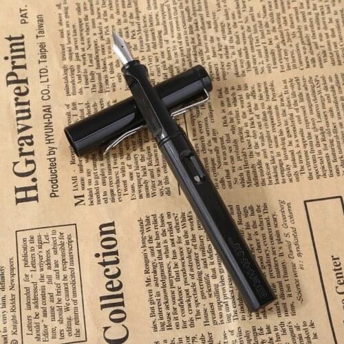 H05B Professional Writing Jinhao 599A Fountain Pen Plastic & Barrel Black New