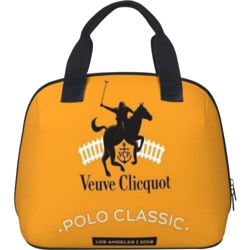 Veuve Clicquot pattern graffiti fashion Shell Lunch Bag Lunch Bag Insulation Bag Multi-purpose Keep Warm and Cold_yy07