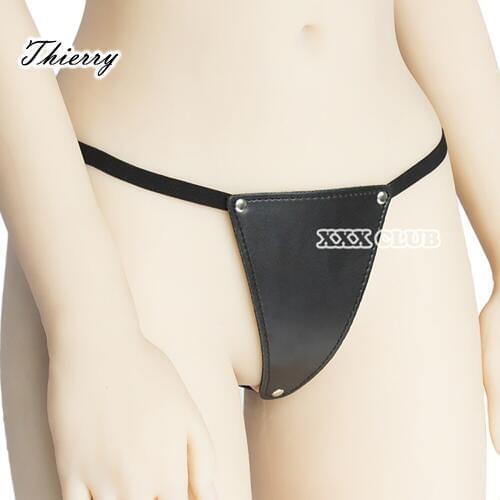 Thierry adult games fetish PU leather Sexy thongs G strings for women,mistress thongs sex toys for couples flirting roleplay