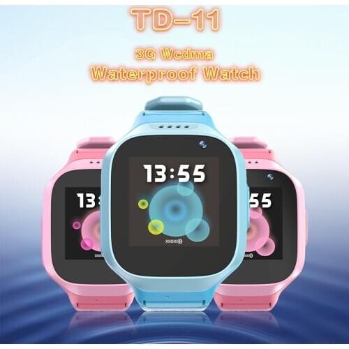 Waterproof 3G Tracking Locator With WiFi Camera SOS Emergency Calling Antilost WCDMA GPS Tracker Smart Watch TD-11 For Kids