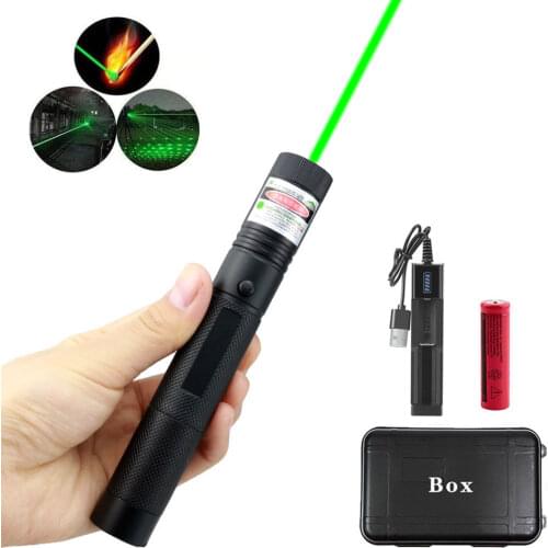 Green Laser Pointer 532nm 10000m Flashlight Long Exposure Distance Visible Beam Suitable for Outdoor Camping Training Sales