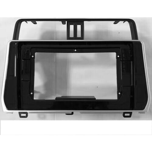 ZHUIHENG 2 Din Car Radio Fascia frame for Toyota Prado 2018 car DVD GPS navi Panel Dash Kit Installation Frame Trim Bezel