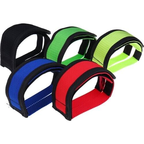 1pair Nylon Bicycle Pedal Straps Toe Clip Foot Strap Belt Adhesivel Bicycle Pedal Tape Fixed Gear Bike Cycling Cover