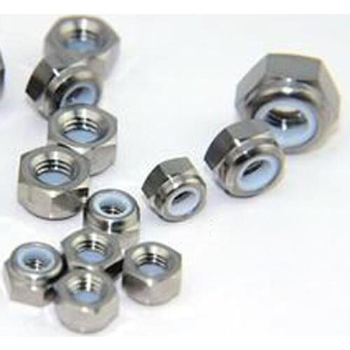 1pcs M10 Hex flange nut Nylon loose nuts motorcycle modified dir titanium alloy Tooth distance 1.25mm-1.5mm