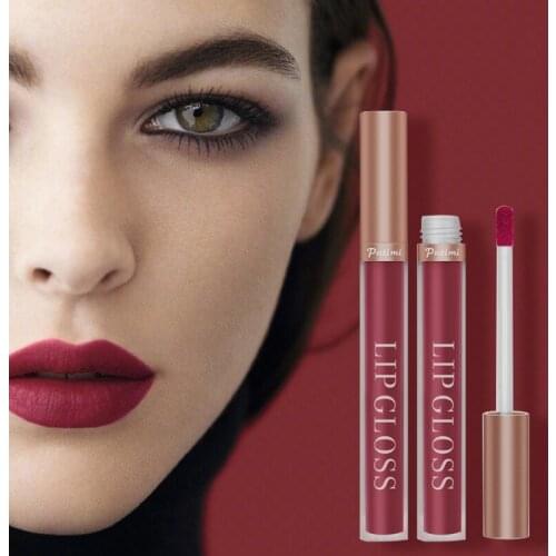 2PCS Sexy Lipstick Waterproof Long Lasting Matte Lip Gloss Beauty Sexy Red Lip Tint Beauty Women Makeup Tools Cosmetics