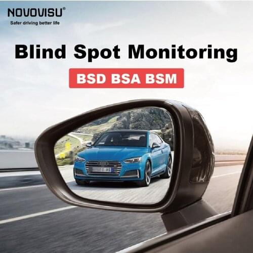 NOVOVISU Car BSD System BSA BSM Blind Spot Detection Driving Warning Safety Radar Alert Mirror For Audi S5 2017 2018 2019