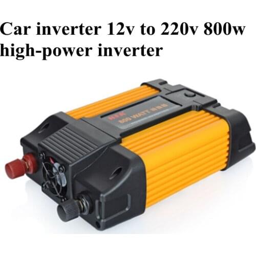 Car Inverter Charger 12v 220v 110v To Power Inverters DC AC Voltage Converter Auto 800W Car Solar Adapter with Clips USB 5v 2a