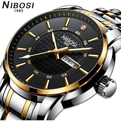 NIBOSI Relogio Masculino Clocks men Quartz wrist watch mens fashion casual watches top Luxury brand dress waterproof wristwatch