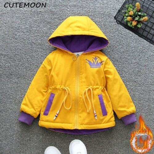 Children Autumn Hooded Jacket Back To School Plush Tops Cartoon Print Outerwear Baby Boy Childlike Fashion Clothing