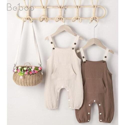 Newborn Baby Romper Unisex Jumpsuit Girls Boys Infant Clothes Summer Overalls Korean Style Fashion Clothing For 0-12m Going Out