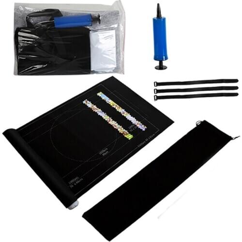 Jigsaw Roll Felt Mat Playmat Puzzles Pad With Accessories Puzzles Blanket For Up To 1500 Pcs Portable Travel Storage Bag