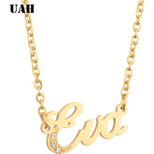 UAH Eva Name or Fashion Customize Necklace Personalized Letter Necklace Name Jewelry for women accessories girlfriend gift