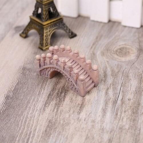 Bridge Landscape Miniature Fairy Garden Terrarium Doll House Statue Home Decor P15D