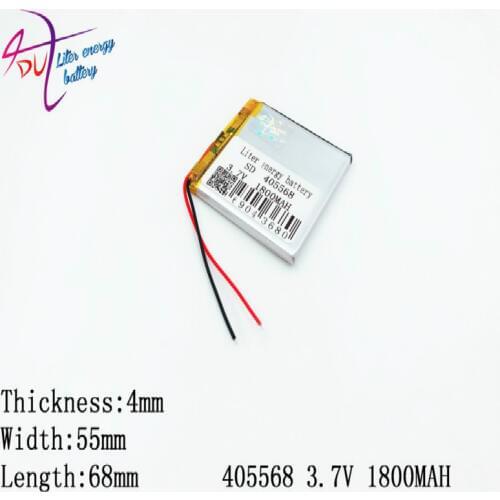 Newest 405568 Lithium Polymer Battery 405570 3.7V 1800MAH Li ion Rechargeable Accumulator For Mobile Power Bank DIY E-book